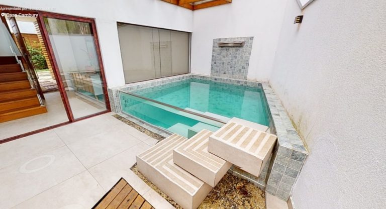 Casa Cambury - Piscina de Vidro Aquavision - São Sebastião - SP