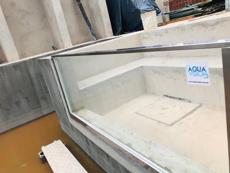 visor de vidro piscina aquavision CASA ROGÉRIO