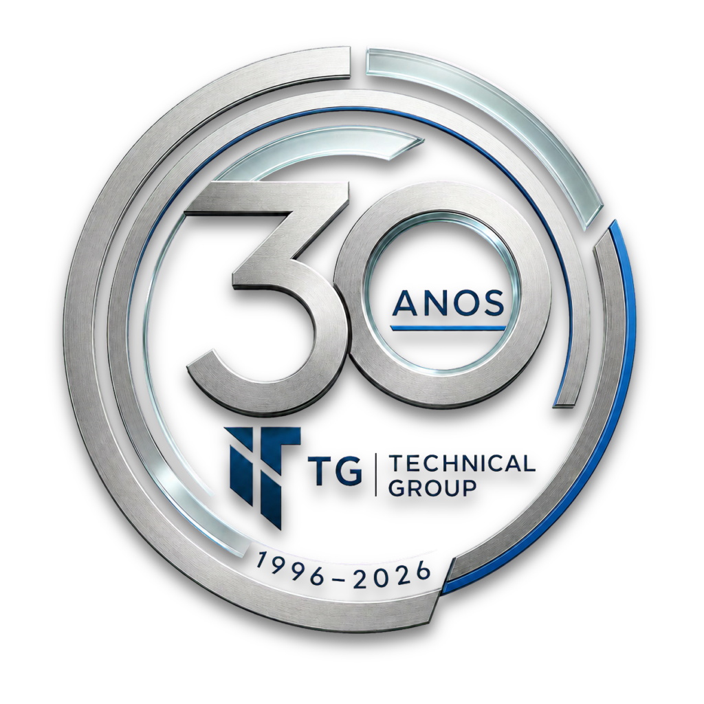 Logo comemorativa do grupo TG, em homenagem aos 30 anos de história.